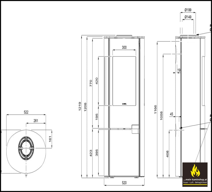 SIRIUS 1. 1 Kaminofen von Schiedel