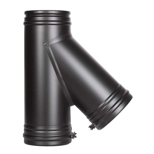 Edelstahlkamin Permeter T-Stück 45 Grad Schiedel