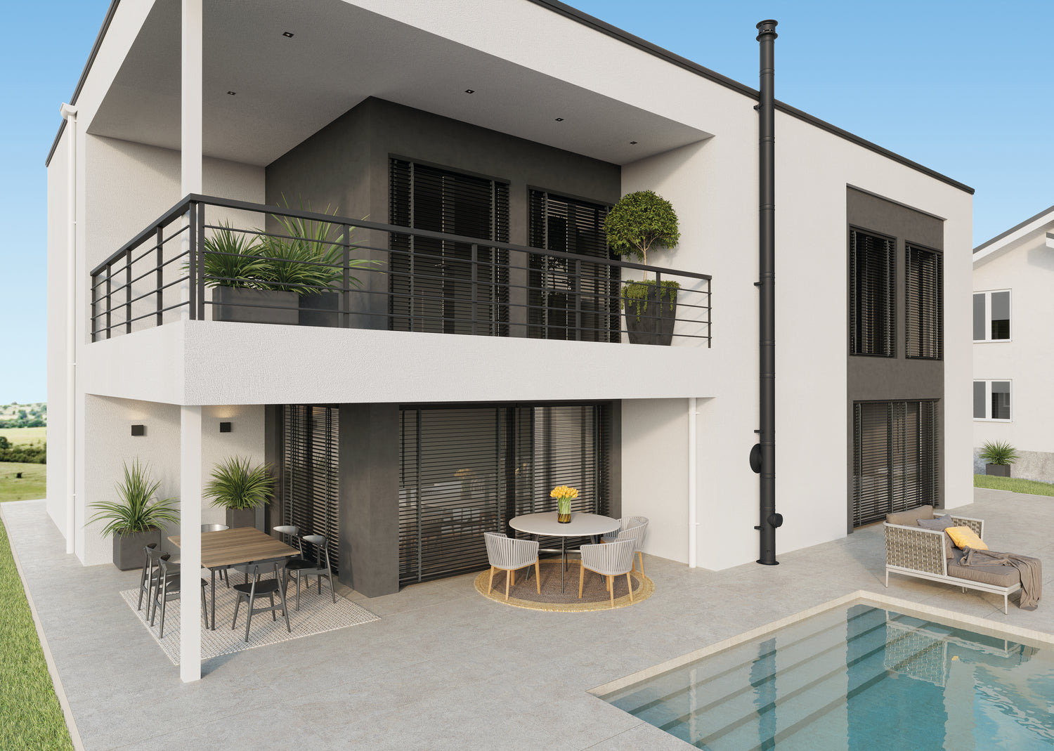 Edelstahlkamin PERMETER